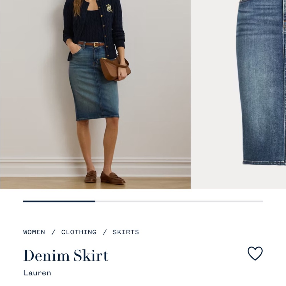 Ralph Lauren Denim Skirt - Blue